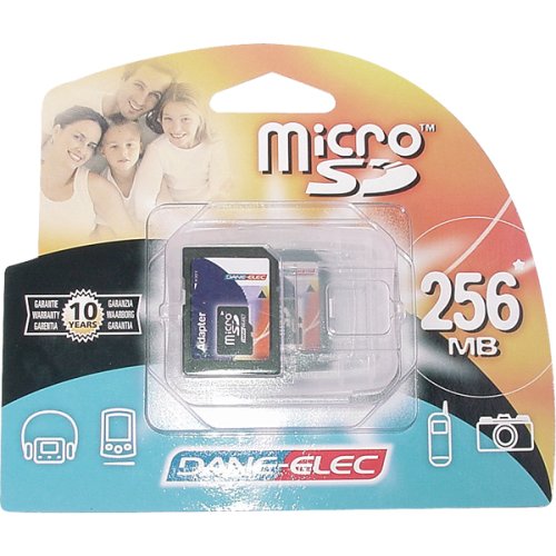Universal Trans Flash Memory Card 256MB Micro SD File and Encryption Protection Includes Adapter
