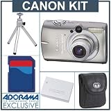 cheap Canon Powershot SD950 IS Digital Elph Camera Silver Kit with 4GB SD Memory Card, Spare NB-5LType Lithium-ion Battery, Camera Case, Table Top Tripod