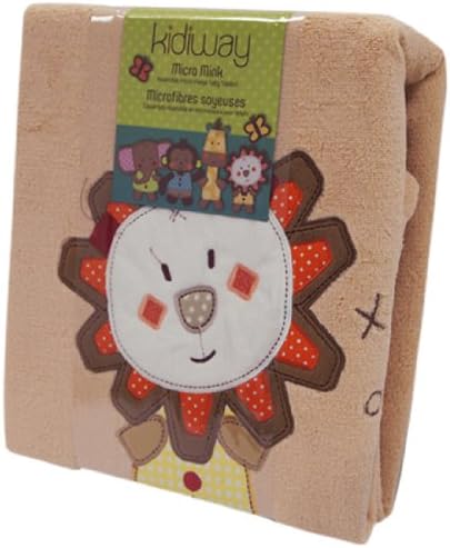 Kidiway Micro Mink Blanket, Beige Lion