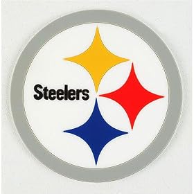 Click here to buy Pittsburgh Steelers NFL Coaster Set (4 Pack) by Duck House.