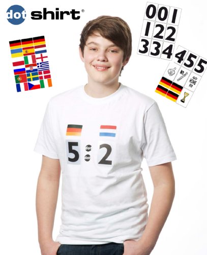 result shirt kids teens Fußball T-Shirt Fan-Set EM 2012