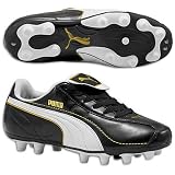 Puma Big Kids Esito XL I FG ( sz. 05.5, Black/White/Team Gold )