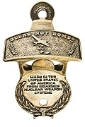Beers Not Bombs Wall Mounted Bottle Opener
