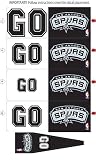 San Antonio Spurs Animated 3-D Auto Spin-Flags