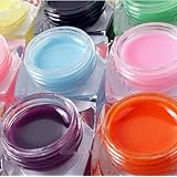 Nails gaga High quality 12 pcs Pure Solid Colours UV Gel Nail Art Builder Acrylic Diy Decorations