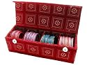 Beachcombers! Red Indian Glass Bangle Travel Holder Jewelry Bracelet Storage Case Organizer Box