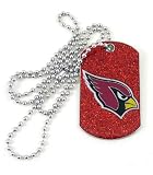 NFL Arizona Cardinals Glitter Dog Tag
