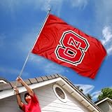 North Carolina State Wolfpack NC State University Large College Flag