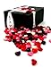 Gimbal's Cherry Lovers Heart Shaped Jelly Beans, 1 lb Bag in a BlackTie Box