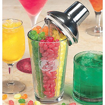 Jelly Belly Assorted Candy Selection Alcohol-Free Martini Shaker Collectible