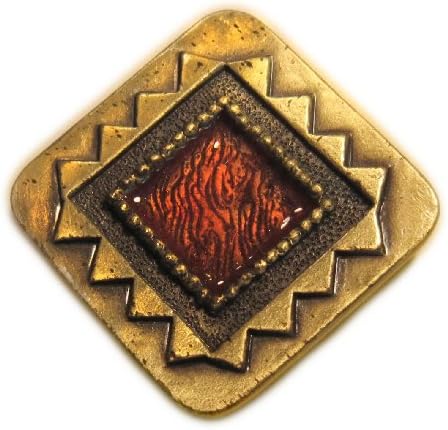 SW Indian Motif- Deep Red Center: Eyeglass/ID Holder Pin/Pendant