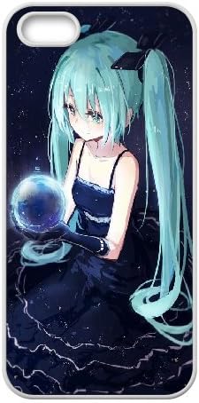 Hatsune Miku with Crystal Ball IPhone 5,5S Cases, Iphone 5s Cases for Teen Girls Protective Scratch Resistant Bloomingbluerose - White