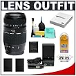 Tamron AF 70-300mm F/4-5.6 Di LD Macro Lens + (2) EN-EL9 Batteries with Charger + Accessory Kit for Nikon D5000, D3000, D40, D40x & D60 Digital SLR Cameras