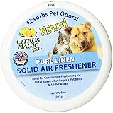 Citrus Magic Pet Odor Absorbing Solid Air Freshener, Pure Linen, 8-Ounce