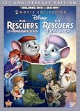 Cover art for  The Rescuers: 35th Anniversary Edition (The Rescuers / The Rescuers Down Under) (Thee-Disc Blu-ray/DVD Combo in DVD Packaging)