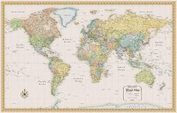 Rand Mcnally World Map (Classic Edition World Wall Map)