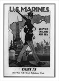 Historic Print (S): U.S. Marine Corps - Service on land and sea / Sidney H. Riesenberg.