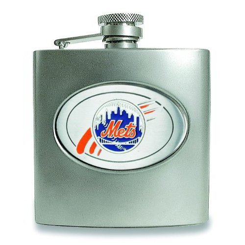MLB New York Mets Stainless Steel Hip Flask 6oz
