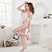 Women's Sexy Hollow Out Elastic Lace bowknot OnePiece Lingerie Sleepwear Intimates White