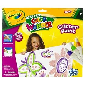 Click here to buy Crayola Color Wonder Glitter Paint Kit by Crayola.