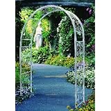 French Ivory Vintage Metal Garden Arbor by In the Garden and More