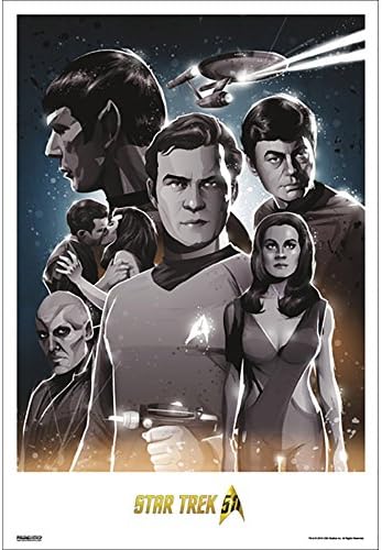Star Trek 50th Art Collection "Original Trek" Poster [13 x 9]