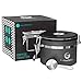 Coffee Gator Stainless Steel Container - Canister with co2 Valve and Scoop - Small, Grey
