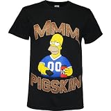 Simpsons Homer Mmm... Pigskin Men's T-Shirt