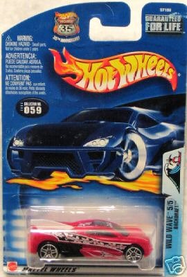  Mattel Hot Wheels 2003 1:64 Scale Red Wild Wave Backdraft 5/5 Die Cast Car #059