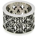 Queen Baby Wide Relic Band Sterling Silver Rin