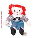 Russ Berrie  16" Button Eye Raggedy Andy