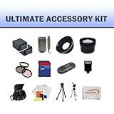 8gb Huge Ultimate Accessory Kit for the Nikon D3000 D5000 Digital Slr Camer ....