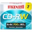 Maxell CDRW 650MB 4X 3PK-REWRITABLE ( 630030 )