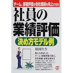 社員の業績評価決め方モデル例―チーム、部署評価が会社業績を向上させる