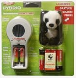 Uniross Hybrio AA/AAA Charger +4AA +2AAA+ Free WWF Panda Keyring