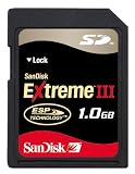 SANDISK EXTREME III SD 1GB CARD