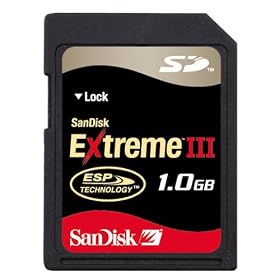 SANDISK EXTREME III SD 1GB CARD