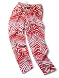 Zubaz Pants: Red/White Zubaz Zebra Pants