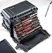 Pelican 0450 Mobile Tool Chest with Wheels & 6 Shallow Drawers, 1 Deep Drawer and 1 Top Tray, Two Way Handles, Black Pelican 0450 Mobile Tool Chest with Wheels & 6 Shallow Drawers, 1 Deep Drawer and 1 Top Tray, Two Way Handles, Black