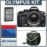 Olympus E-420 Digital SLR Camera / Lens Kit with 14mm - 42mm f/3.5-f/5.6 Zuiko Digital Zoom Lens, 4 GB CF Memory Card, Spare BLS-01 Lithium-Ion Rechargeable Battery, Slinger Camera System Bag