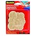 3M Scotch Self-Stick Floor Care Pads, Beige, 3-Inch by 2-Inch, 6-Pack (744ES)