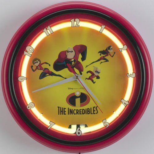 KNG The Incredibles Neon Wall Clock