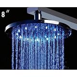 Buy 8 Round Multi Color LED Rain Shower Head by Alfi
