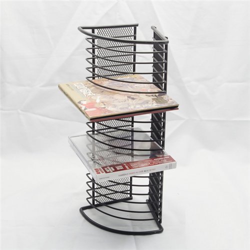 Stock Show Sturdy Construction Metal Wire Mesh Zip DVD Rack/CD Storage Holder/Desktop Organizer