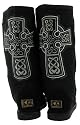 KOOLABURRA Celtic Cross Tall Womens Australia Genuine Sheepskin Boots Shoes Black