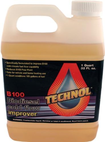 Case of 12 x 1 Quart Technol Biodiesel Anti-Gel B100 Cold Flow Treatment Winterization Fuel Additive