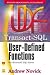 Transact SQL User Defined Functions