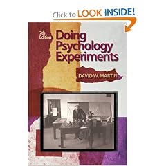 Doing Psychology Experiments