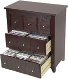CD / DVD Storage Unit with Cherry Finish [KD-MM-3-CHERRY-GG]