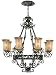 World Imports Lighting 5148-99 Chelsea 8-Light Chandelier, Wrought Iron